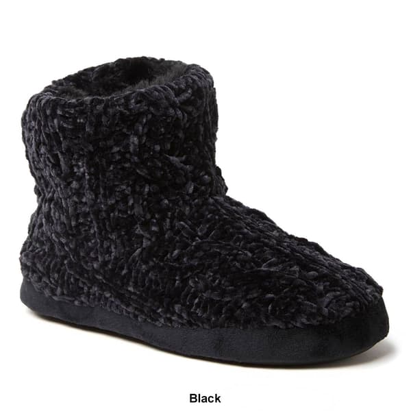 Womens Dearfoams&#174; Cable Knit Bootie Slippers