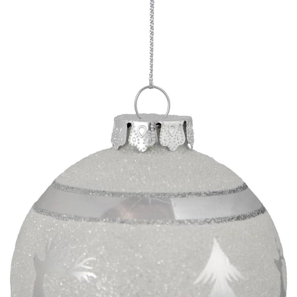 Northlight Seasonal Reindeer Glass Christmas Ball Ornament