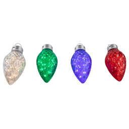 Northlight 9ft. LED C9 Style Faceted Twinkle Christmas Lights