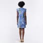 Petite MSK Flutter Sleeve V Neck Leaf Shift Dress - image 2
