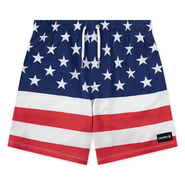Boys (8-20) Hurley Americana Pull On Swim Trunks - image 