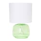 Simple Designs 13.7in. Glass Table Lamp - image 1