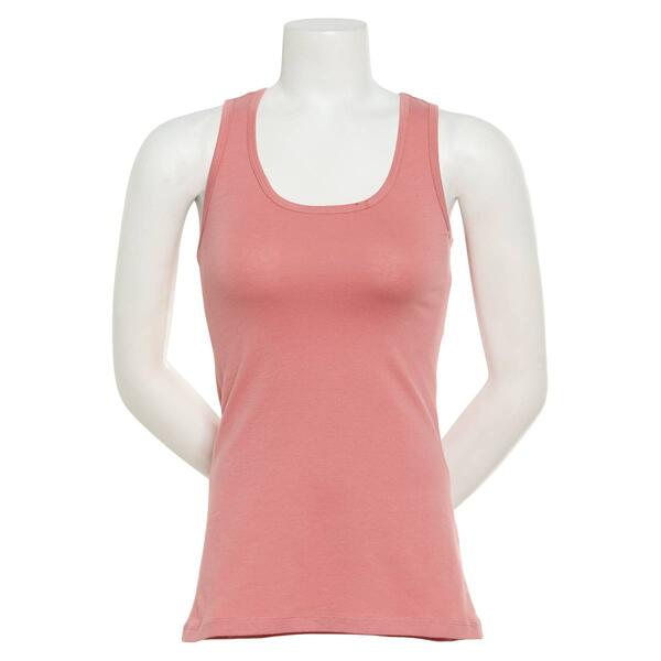 Juniors Aveto Solid Racer Back Tank Top - image 