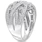 Sterling Silver 1/10ctw. Diamond Vintage Ring - image 2