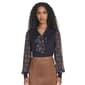 Womens Tommy Hilfiger Long Sleeve Stars Tie Neck Blouse - image 3