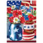 Northlight Seasonal Americana Floral Bouquet Garden Flag - image 1