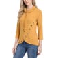 Womens NY Collection Long Sleeve Cowl Neck With Gromlet - image 1