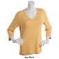Womens Preswick & Moore&#174; 3/4 Sleeve V-Neck Solid Tee - image 13