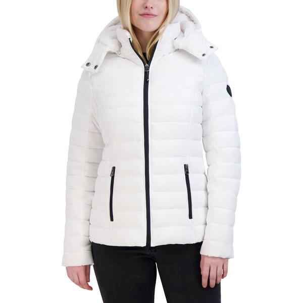 Womens Nautica Packable Jacket w/Faux Fur Lined Hood - image 