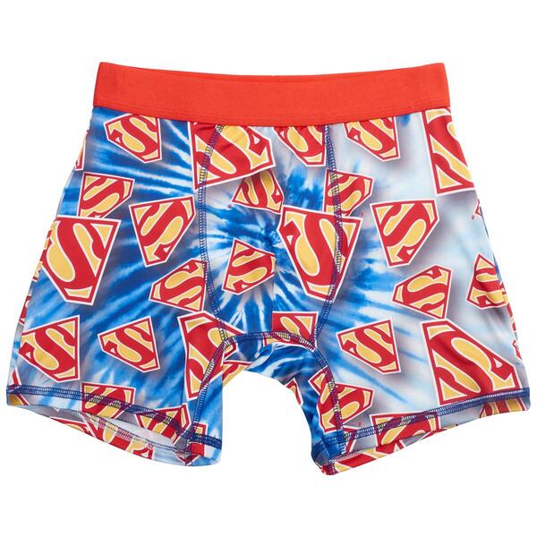 Mens Handcraft Superman&#40;tm&#41; Tie Dye Boxer Briefs - image 