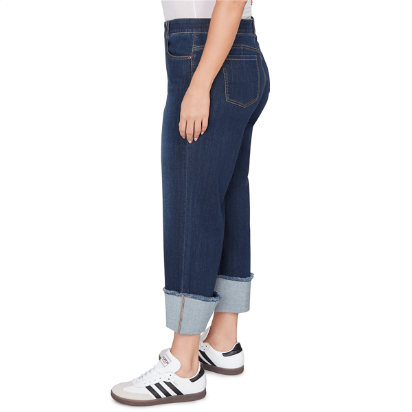 Plus Size Ruby Rd. Key Items Premium Stretch Denim Wide Leg Jeans