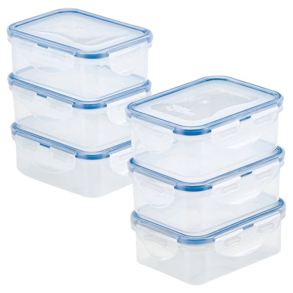 Lock & Lock Easy Essentials&#40;tm&#41; 6pc Rectangular Food Storage Set - image 