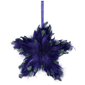 Northlight Plush Peacock Feather Star Shaped Christmas Ornament - image 2
