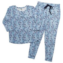 Plus Size Elegant Pajama Set, Women's Plus Striped Jacquard