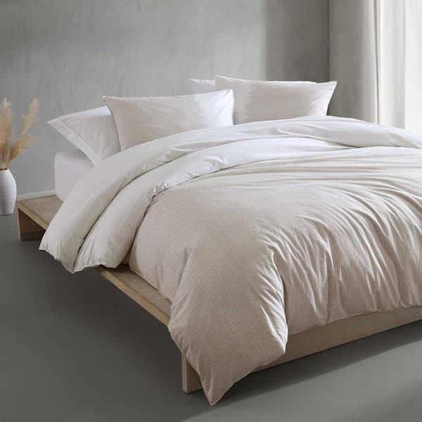 Calvin Klein Ikat Pinstripe Cotton 3pc. Duvet Cover Set