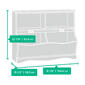 Sauder Pogo Bookcase/Footboard - Soft White - image 3