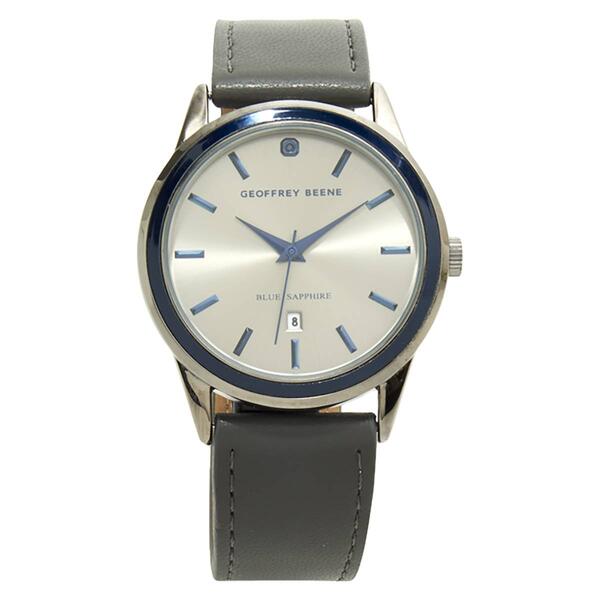 Mens Geoffrey Beene&#40;R&#41; Blue Sapphire Bezel Strap Watch - GBB0011GU - image 
