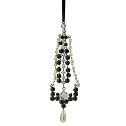 CC Christmas Decor Black & White Dangle Christmas Ornament
