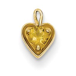Gemstone Classics(tm) Synthetic November Birthstone Charm