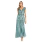 Petites R&M Richards Sleeveless Sequin Embroidered Gown - image 1