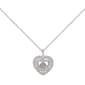 Gianni Argento Diamond & Cubic Zirconia Heart Spinner Pendant - image 1