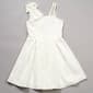 Girls &#40;7-16&#41; Rare Editions Bow One Shoulder Pleated Dress - image 1