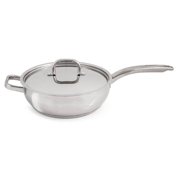 BergHOFF Belly Shape 18/10 Stainless Steel 9.5in. Deep Skillet