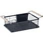 Black Steel and Wood Dish Rack - image 1