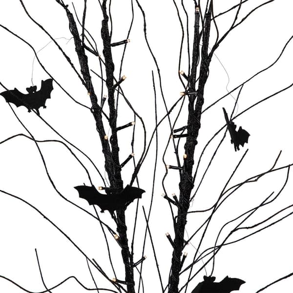 Northlight Seasonal 50in. LED Halloween Branch Tree w/ Bats