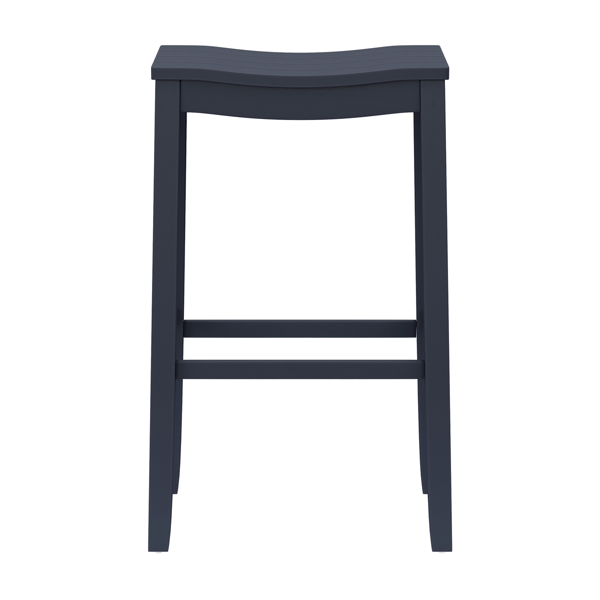 HH2 Home Fiddler Navy Backless Bar Height Stool with Saddle Seat