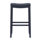 HH2 Home Fiddler Navy Backless Bar Height Stool with Saddle Seat - image 5