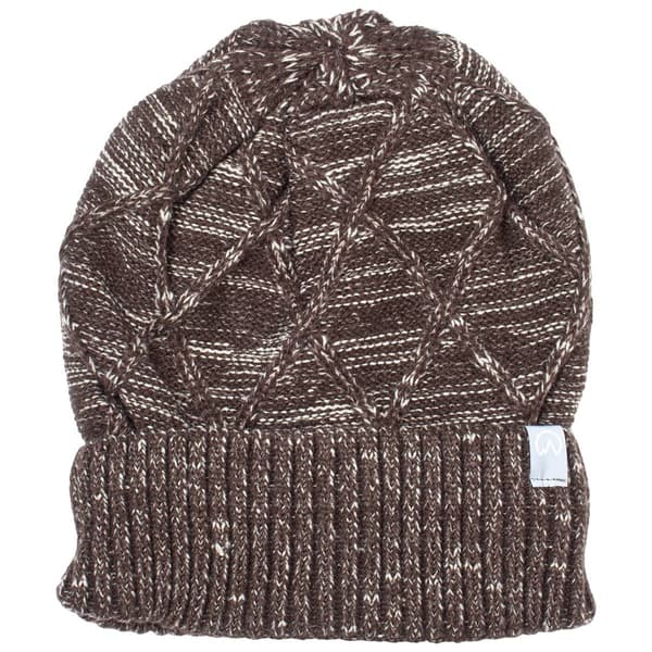 Mens Polar Extreme Marled Lattice Hat - Brown - image 