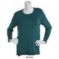 Plus Size Retrology Crew Neck Button Sleeve Side Slit Sweater - image 12
