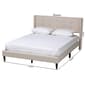 Baxton Studio Casol Modern Fabric Upholstered Queen Platform Bed - image 7