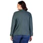 Plus Size 24/7 Comfort Apparel Single Button Front Cardigan - image 2