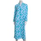 Womens Jasmine Rose Long Sleeve Leaves Blister Knit Zip Robe - image 1