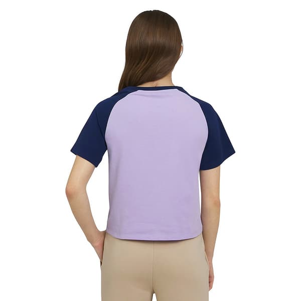 Girls (7-16) Champion® Color Block Puffy Floral Logo Tee