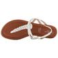 Womens Capelli New York Faux Leather Braided Thong Sandals - image 4