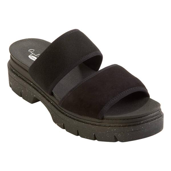 Womens Dr. Scholl&#39;s Terrain Slide Platform Sandals - image 
