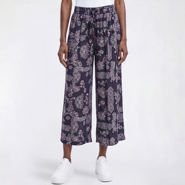 Plus Size Preswick & Moore(R) Medallion Gauze Cropped Palazzo - image 