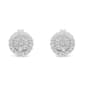 Diamond Classics&#8482; 1/2ctw. Diamond Floral Cluster Stud Earrings - image 3
