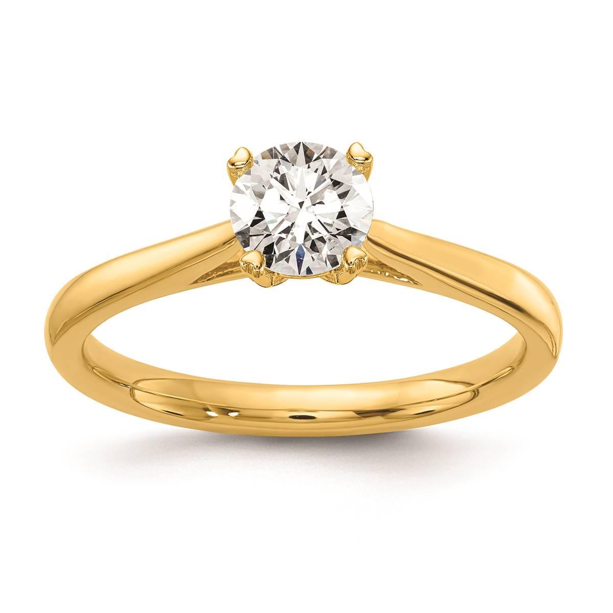 Pure Fire 14kt. Gold 1/2ctw. Lab Grown Diamond Engagement...