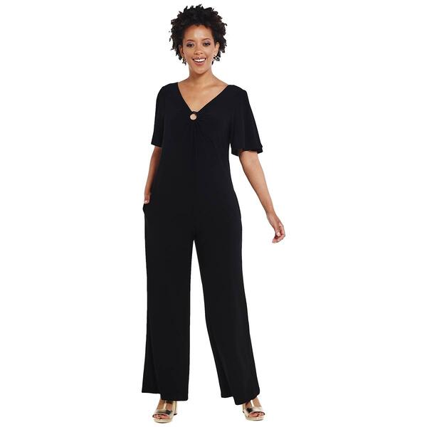 Womens Sami & Jo Flutter Sleeve O Ring Jumpsuit - image 