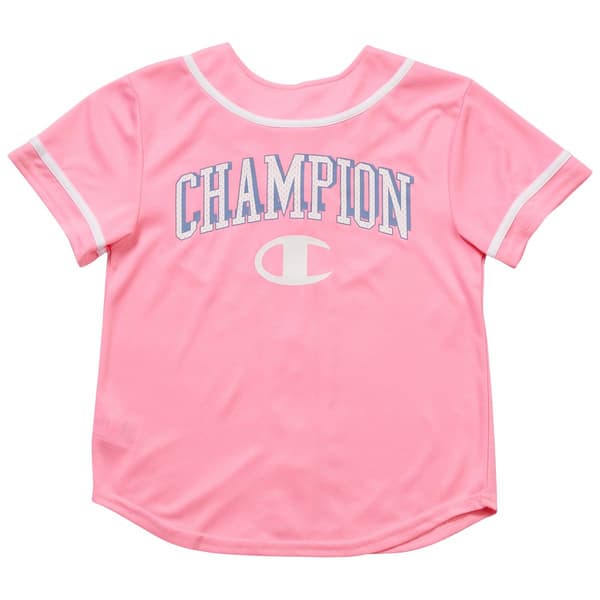 Girls (7-16) Champion® Short Sleeve Baseball Jersey