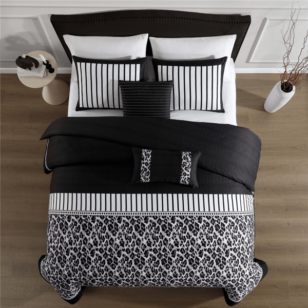 Bebejan Jaguar Sateen  5pc. Reversible Comforter Set