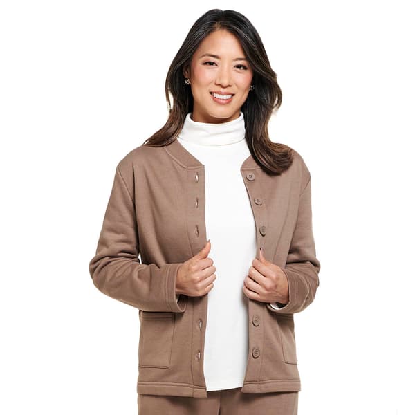 Petite Hasting & Smith Long Sleeve Button Front Cardigan - image 