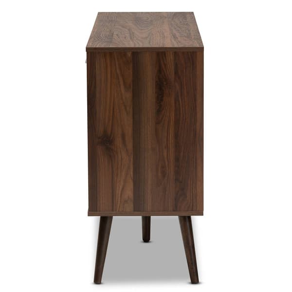 Baxton Studio Leena Two-Tone 2-Drawer Sideboard Buffet