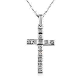 Diamond Classics&#40;tm&#41; Diamond Accent Sterling Silver Cross Pendant