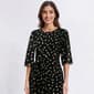 Womens Connected Apparel Elbow Sheer Sleeve Dot Sheath Dress - image 4