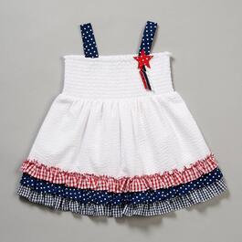Toddler Girl Rare Editions Americana Tank Seersucker Dress